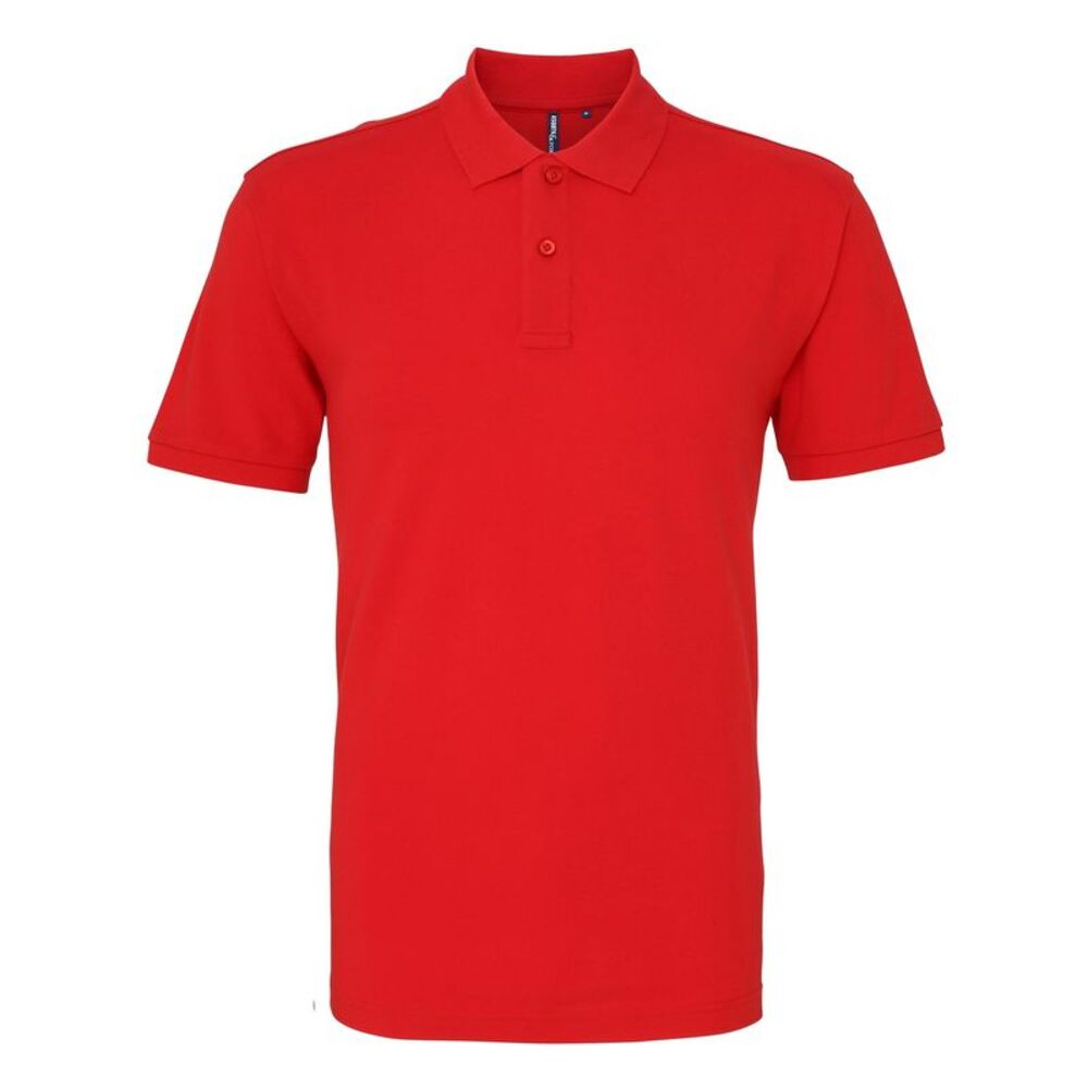 Asquith & Fox Mens Plain Polo Shirt / Red